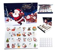 Calendario vuoto dell'avvento per riempire le scatole del calendario per l'avvento di Babbo Natale a 24 giorni con il cotto di natale per la configurazione fai da te fai -da -te per bambini calendari