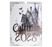 Calendario Witchy Goth 2025 Digitale Pagan 2025 Pianificatore Mensile Forma8458