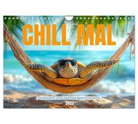 Calendrier 2027 · French Version · CHILL MAL - Tortues détendues en train de se