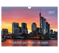 Calendrier 2027 · French Version · Francfort-sur-le-Main - la nuit (Calendrier m