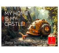 Calendrier 2027 · French Version · Ma maison est mon château - flotte Schnecken