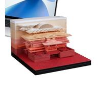 Calendrier 3D 2026 - Calendrier Note Di Sculpture Rip Away | Planificateur De Creative 2026 Note Memo Pad Pour Les Vacances À La Maison Du À Domicile Du Nouvel An