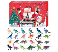 Calendrier De L' Jouet 2025 | 24 Jours Avec Figurines Dinosaures Luminescentes - Calendrier Pour, Décoration De Table, Cadeau Pour Fille Garçon Ami Famille