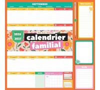 Calendrier familial Mon bloc mensuel: Avec un crayon: 31595