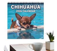 Calendrier Mural 2026-8,27 x 8,27 Pouces, Agenda Planificateur De 12 Mois Sur Le Thème Des Chiens,planning Mural,pour Chambre, Salle De ppartamento, Voyage Ou Bureau