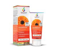 Calendula crema naturale - con Aloe Vera Biologica e Vitamina E - Ideale per Eritemi e Scottature - Formato da 100 ml - Colours of life
