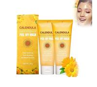 Calendula Deep Essence Peel off Mask, Calendula Peel off Face Mask, Herbal Refining Peel-Off Facial Mask, Peel off Mask, Adatto a tutti i tipi di pelle (2pcs)