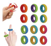 CaLeQi Anello Fidget Sensoriale per Bambini e Adulti Set di 12 Pezzi