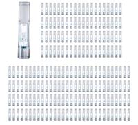 CaLeQi Filtri per Sigarette (100 pezzi) Microporosi Multi-Filtrazione | Riducono le Macchie di Catrame e Tabacco per Sigarette con Ø8 mm, , Dotati di Adattatori per Ø7 mm, Ø6,5 mm, Ø6 mm e Ø5 mm