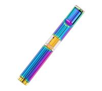 CaLeQi Portasigarette con motivo drago, riutilizzabile, pulito, filtro per tabacco con filtro multi-filtro per sigarette standard Ø 8 mm, sigarette sottili Ø 6 mm e Ø 5 mm (iridescente e colorato)