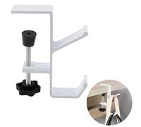 CaLeQi Supporto da scrivania con gancio a morsetto, da appendere allo zaino, supporto portatile per cuffie per ridurre l'ingombro sulla scrivania, da tavolo, da appendere