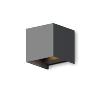 CALEX Applique Bari, per esterni & interni, luce calda Up & Down, fascio luminoso regolabile, impermeabile, Antracite