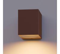 Calex applique da esterno GU10, faretto, altezza 8 cm, marrone ruggine Calex