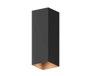 CALEX Applique Milan, per esterni & interni, luce calda Up & Down, impermeabile, Oro, Nero