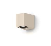 CALEX Applique Sanremo, per esterni & interni, attacco GU10, forma rettangolare, LED Downlight, impermeabile, senza lampadina, Sabbia