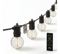 CALEX Catena luminosa LED Vista, 45 m, 75 lampade, luce calda, impermeabile, con telecomando