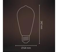 Calex E27 ST64 3,5W LED filamenti oro 821 dimming Calex