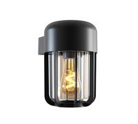 Calex Faenza Applique Esterno, Sensore Giorno/Notte, E27, Nero | Il sensore integrato accende la luce automaticamente al rilevamento di movimento o al buio