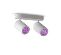 Calex Smart faretto da soffitto bianco lunghezza 22 cm a 2 luci GU10-LED RGBW Calex