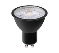 CALEX Faretto LED GU10, Nero, 2700K Luce calda, con sensore giorno/notte, per Interni & Esterni