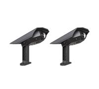 Calex Faretto a LED solare con picchetto Padoa, confezione da 2, nero Calex