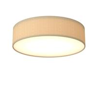 CALEX Lampada da Soffitto LED, 40 cm, Paralume in Tessuto, Tortora, Attacco E27, Luce Bianca Calda, Dimmerabile, Plafoniera Rotonda Moderna