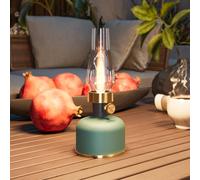 Calex Lampada da tavolo LED a batteria Lavinio, verde, dimmerabile Calex