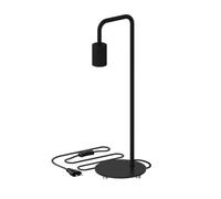 CALEX Lampada da Tavolo U-Line, 53cm, E27, Nera, Senza Lampadina | Un design slanciato ed elegante in metallo nero, compatibile con la lampadina E27 a tua scelta