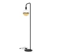 CALEX Lampada da Terra U-Line, 155cm, Attacco E27, Stile Industriale | Un design slanciato e industriale in metallo nero, compatibile con la lampadina E27 a tua scelta