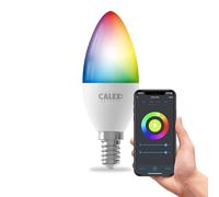 CALEX Lampadina LED Smart, E14, Candela B35, colori RGB & luce da fredda a calda, Dimmerabile, controllo app Wi-Fi & vocale