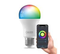 CALEX - Lampada Smart WLAN, E27, lampadina RGB, controllo app, 16 milioni di colori fai da te, con controllo vocale Alexa e Google Home