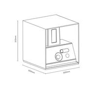 Calex LED sensore ricaricabile per parete esterna, Up/Down, nero Calex