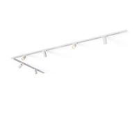 CALEX Sistema di binario LED, 3 m con 6 faretti GU10 orientabili, colore Bianco, plafoniera moderna
