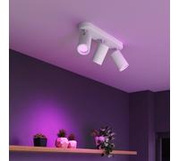 Calex Smart faretto da soffitto bianco lunghezza 37 cm a 3 luci GU10-LED RGBW Calex