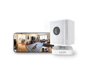 CALEX Smart Security Mini teleTelecamera interna 2K con spotlight, rilevazione movimento, visione notturna & controllo app