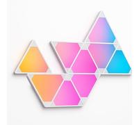 CALEX Smart Triangle Light Panel Starter Kit 9 pezzi, 16 milioni di colori ed effetti, Wi-Fi App & controllo vocale, sincronizzazione musicale