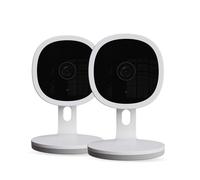 CALEX Telecamera di Sicurezza Intelligente, Telecamera IP WiFi 2K con Controllo tramite App, Visione Notturna e Audio Bidirezionale, per Interni, 2-pack