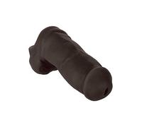 guaina fallica prolunga per pene manicotto indossabile nero per uomo sex toys