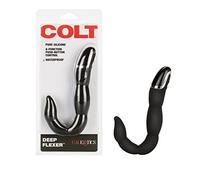 Colt deep flexer anal plug nero - Profondità: 75 mm, Couleur: Nero, Rayon: Couple, Lunghezza: 100 mm, Larghezza: 25 mm