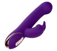 Calexotics - jack rabbit vibratore e stimolatore 7 vibrazioni e modalità di aspirazione blu