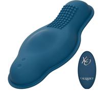 CALEXOTICS - MASSAGGIATORE PILOTA TELECOMANDO DOPPIO MOTORE BLU