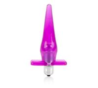 CalExotics Mini Vibro Tease Anal Plug Vibrator Dildo Anale Trasparente Facile