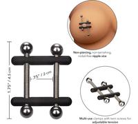 CalExotics Nipple Grips Morsetti per Capezzoli Regolabili Bondage BDSM