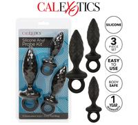 CalExotics PLUG Anale 3 Graduated Sizes Silicone Anal Probe Kit BUTT Probe S/M/L