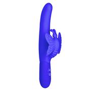 CalExotics Posh Silicone Fluttering Butterfly Vibratore Rabbit Coniglio Doppio