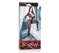 Calexotics Scandal Lace Body Suit - Bodystocking in Pizzo Nero
