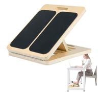 Calf Stretcher Board, Wooden Tilt Plate, 12.8x15.59in Portable Slant, Adjustable Angle Design, Non-Slip Wooden Incline Boards for Stretching Calves, Knees, Ankles, Feet