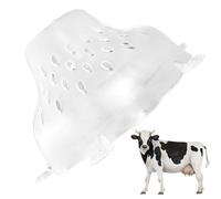 Calf Weaner, Cattle Cow Nipple Cover, Clear 6 Tether Holes, Breast Shell Milking, Breeding Tool, Ideal for Poultry, Farm, and Indoor Use