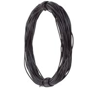 CALFOVERA 10.94 Iarde 1MM Rotonda Corda in Pelle di Vacchetta Vera per Artigianato Marrone Scuro Corda in Pelle Reale per Intrecci Gioielli Collane Braccialetti Avvolgimenti e Perline