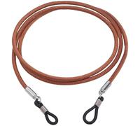 CALFOVERA Cinturino per Occhiali In Pelle Bovina Universale con Cordino per Occhiali In Vera Pelle Da Portare Intorno Al Collo per Uomo e Donna Decorazione (Marrone Chiaro)